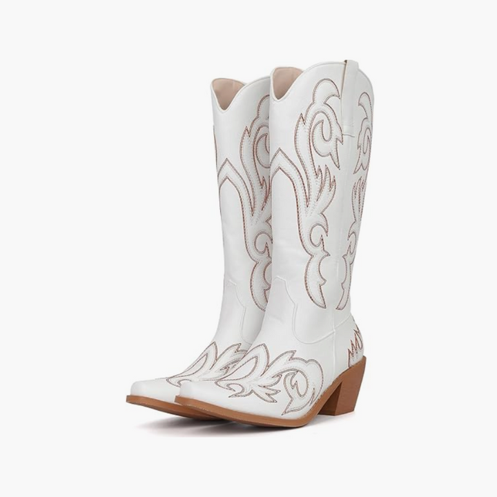 Alexa Stylish Printed Western Boots