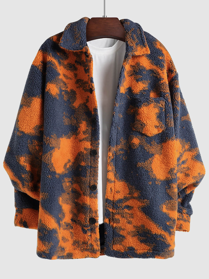 Mitchell Tie-Dye Fluffy Jacket