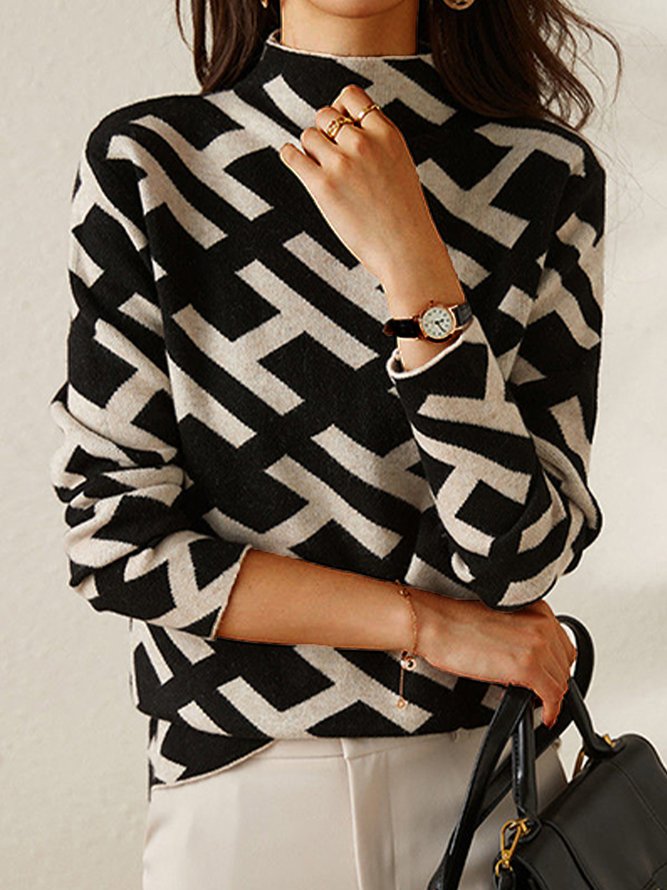 Rica Elegant Geometric Sweatshirt