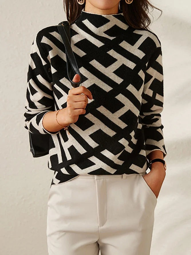Rica Elegant Geometric Sweatshirt