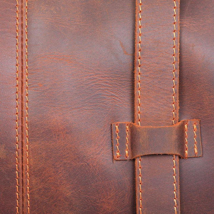 Coffee | Minimal Leather Tote
