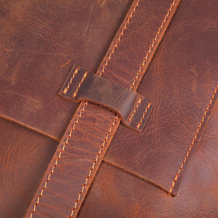 Coffee | Minimal Leather Tote