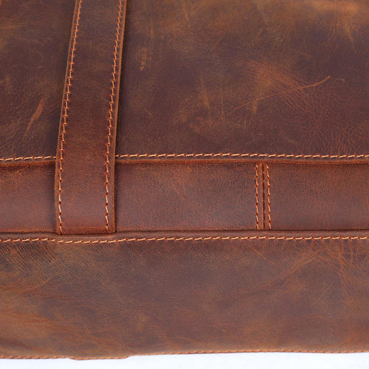 Coffee | Minimal Leather Tote
