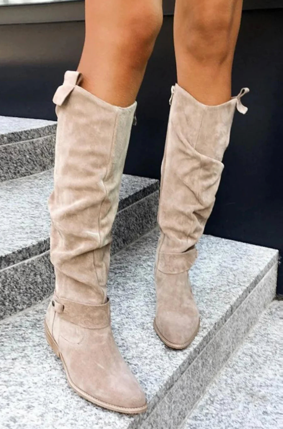 Kara Knee-high Side Zip Boots