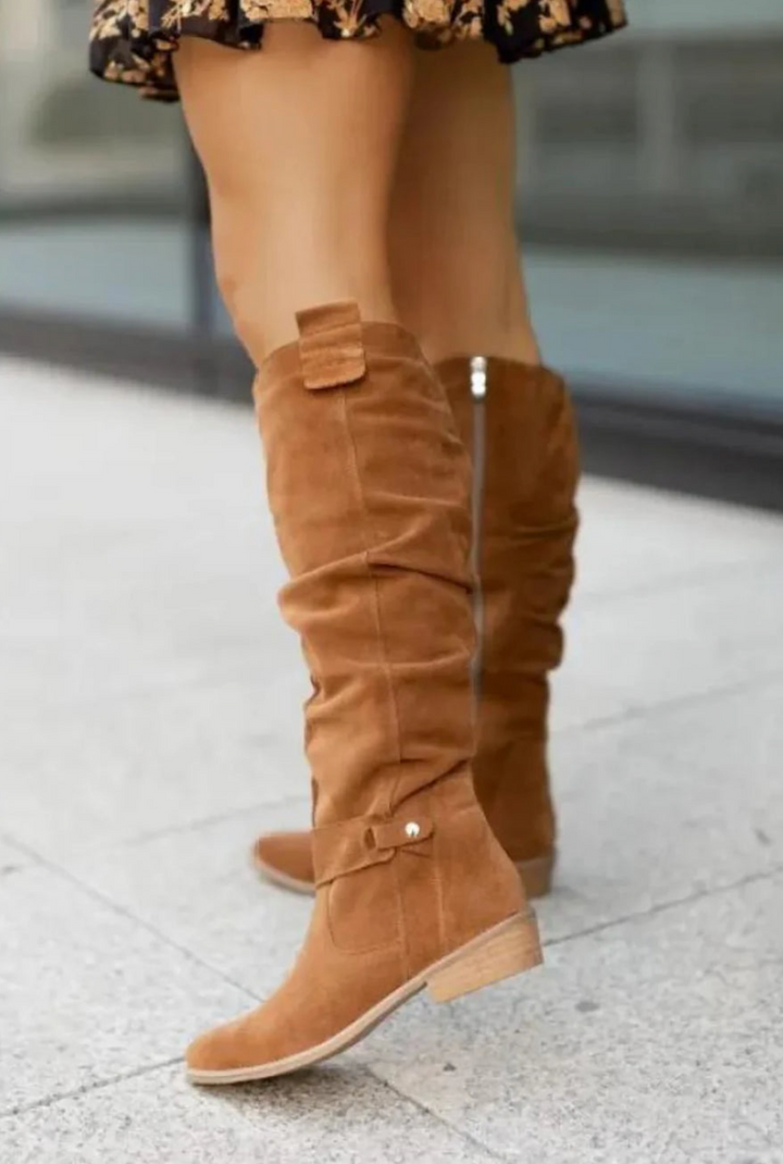 Kara Knee-high Side Zip Boots