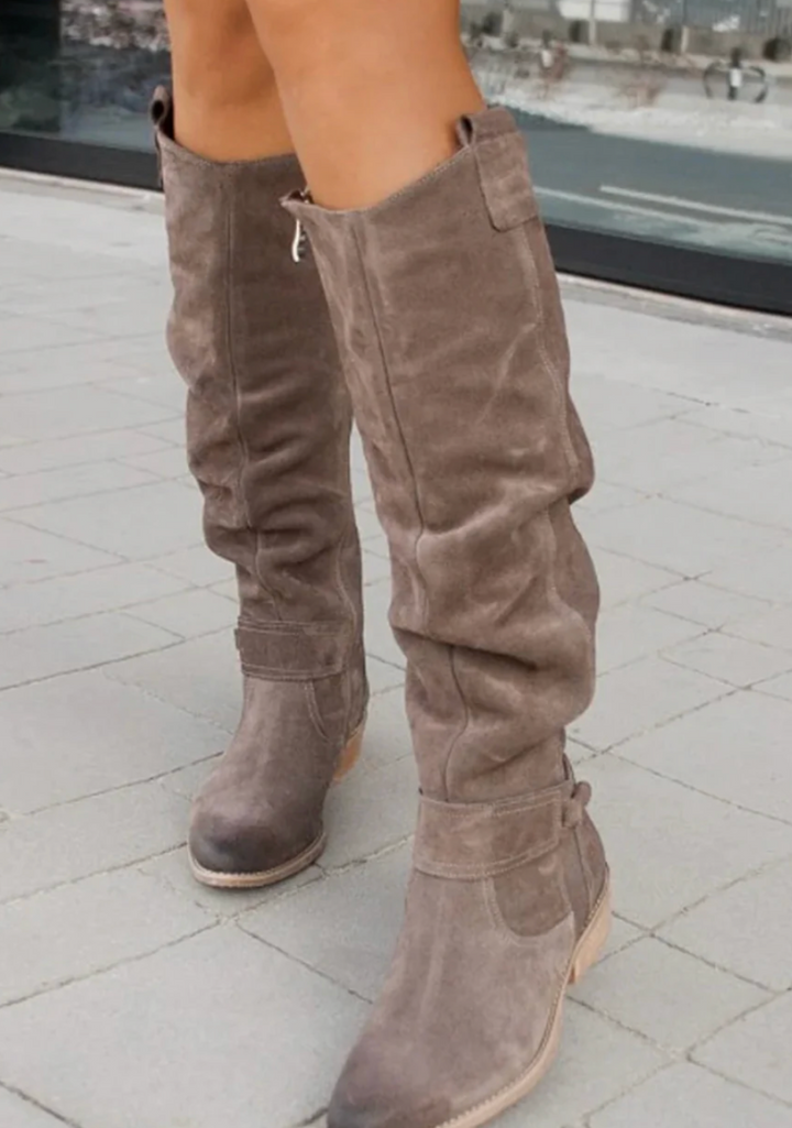 Kara Knee-high Side Zip Boots