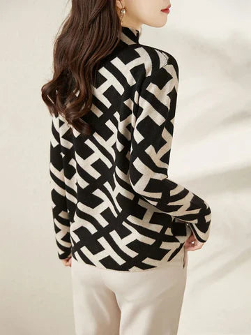 Rica Elegant Geometric Sweatshirt