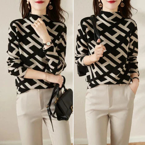 Rica Elegant Geometric Sweatshirt