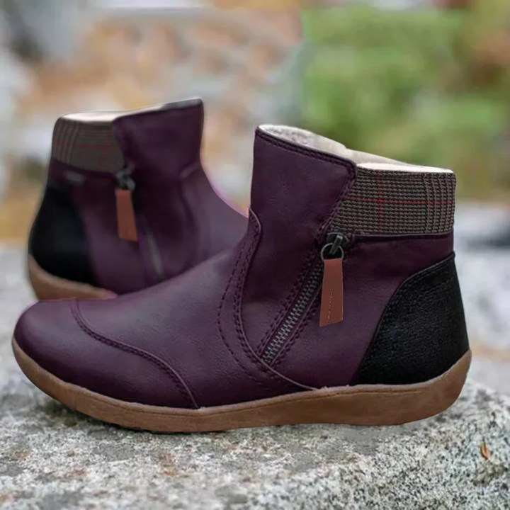 Amanda Waterproof Flat Ankle Boots