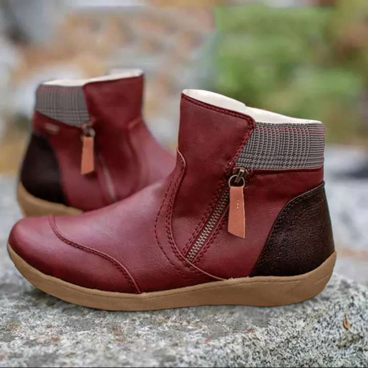 Amanda Waterproof Flat Ankle Boots